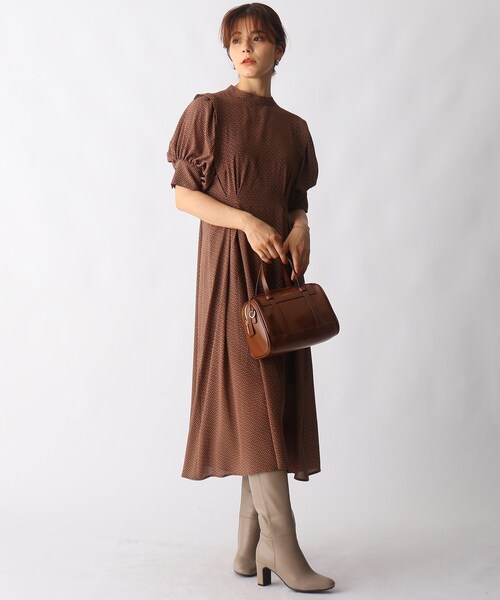 ✨タグ付き✨アルベロベロ ワンピース ハイネック 異素材切替 ぶたさん