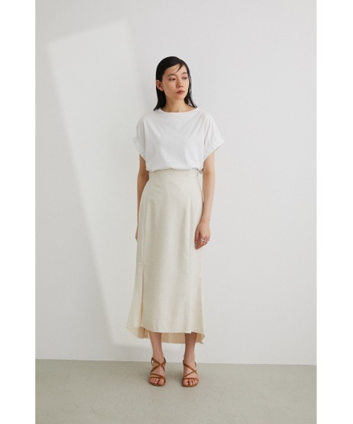 STYLEMIXER(スタイルミキサー)の「リネンマーメイドスカート(スカート・レディース・ライム/ライトベージュ/ダークグリーン・MEDIUM/X-SMALL/SMALL)」の13枚目の写真