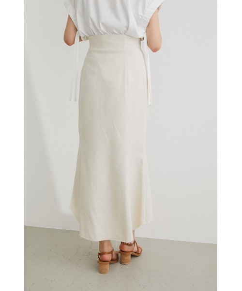 STYLEMIXER(スタイルミキサー)の「リネンマーメイドスカート(スカート・レディース・ライム/ライトベージュ/ダークグリーン・MEDIUM/X-SMALL/SMALL)」の18枚目の写真