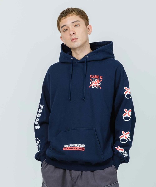 XLARGE パーカー XL ネイビー XLARGE（エクストララージ）の「DAISY ZIP HOODED SWEAT