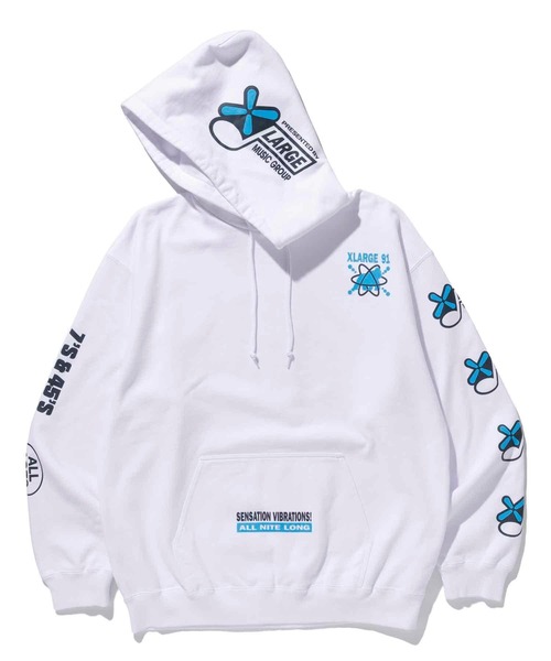 XLARGE（エクストララージ）の「RAVE PULLOVER HOODED SWEAT（パーカー・メンズ・ネイビー/ホワイト/ブラック・XL/M/S/L）」の8枚目の写真