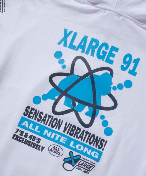 XLARGE（エクストララージ）の「RAVE PULLOVER HOODED SWEAT（パーカー・メンズ・ネイビー/ホワイト/ブラック・XL/M/S/L）」の11枚目の写真