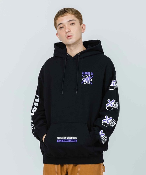 XLARGE パーカー XL ネイビー XLARGE（エクストララージ）の「DAISY ZIP HOODED SWEAT