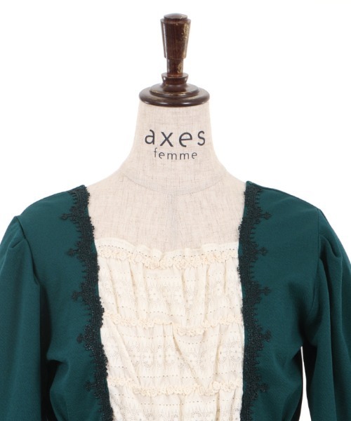 axes femme(アクシーズファム)の「ウエストリボンカットソーPO(Tシャツ/カットソー・レディース・ブルーグリーン/ワイン/ブラック・MEDIUM)」の10枚目の写真