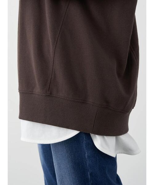 earth music&ecology（アースミュージックアンドエコロジー）の「ミニウラケカレッジベスト ＊（ベスト・レディース・チャコールグレー/グリーン/ライトベージュ・FREE）」の10枚目の写真