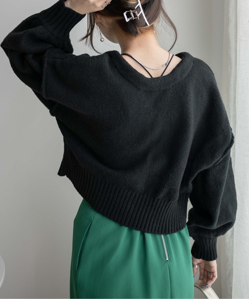 WEGO（ウィゴー）の「WEGO/2WAYモヘアライクショートカーディガン（カーディガン/ボレロ・レディース・ブルー/イエロー/オレンジ/ブラック/オフホワイト/グリーン/ピンク・FREE）」の18枚目の写真