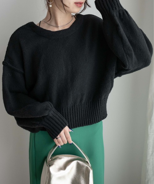 WEGO（ウィゴー）の「WEGO/2WAYモヘアライクショートカーディガン（カーディガン/ボレロ・レディース・ブルー/イエロー/オレンジ/ブラック/オフホワイト/グリーン/ピンク・FREE）」の20枚目の写真