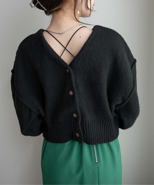 WEGO（ウィゴー）の「WEGO/2WAYモヘアライクショートカーディガン