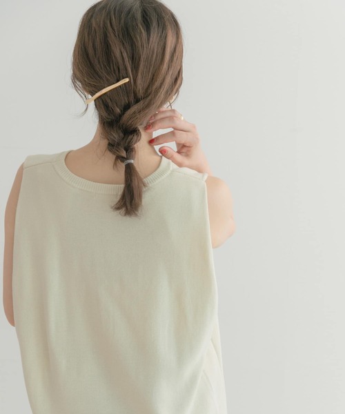 SMELLY（スメリー）の「ユガミメタルバーバレッタ（バレッタ/ヘアクリップ・レディース・シルバー/ゴールド・-）」の4枚目の写真