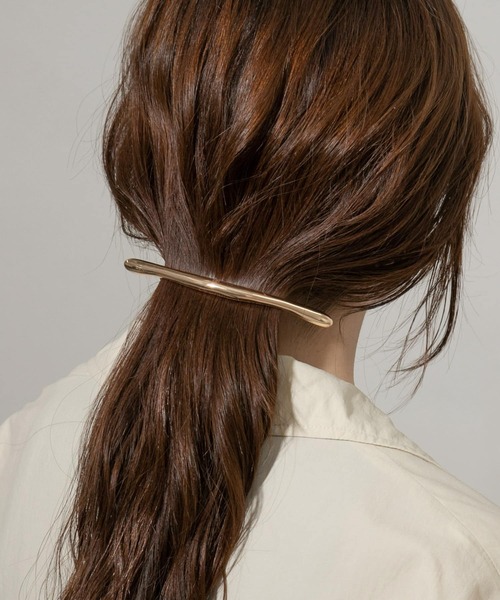 SMELLY（スメリー）の「ユガミメタルバーバレッタ（バレッタ/ヘアクリップ・レディース・シルバー/ゴールド・-）」の15枚目の写真
