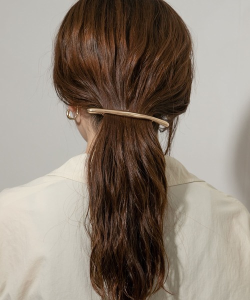 SMELLY（スメリー）の「ユガミメタルバーバレッタ（バレッタ/ヘアクリップ・レディース・シルバー/ゴールド・-）」の14枚目の写真