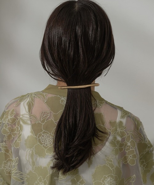 SMELLY（スメリー）の「ユガミメタルバーバレッタ（バレッタ/ヘアクリップ・レディース・シルバー/ゴールド・-）」の12枚目の写真