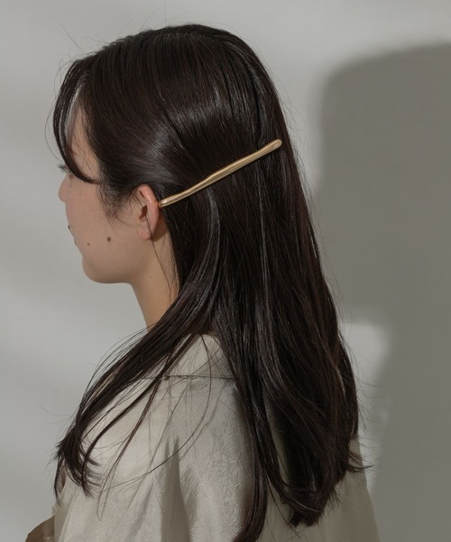 SMELLY（スメリー）の「ユガミメタルバーバレッタ（バレッタ/ヘアクリップ・レディース・シルバー/ゴールド・-）」の10枚目の写真