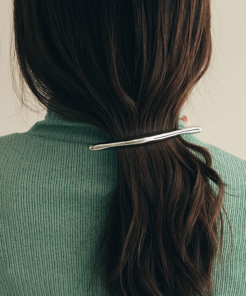 SMELLY（スメリー）の「ユガミメタルバーバレッタ（バレッタ/ヘアクリップ・レディース・シルバー/ゴールド・-）」の22枚目の写真