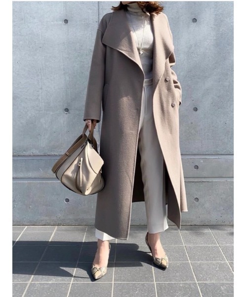 TONAL（トーナル）の「ウールリバービッグラペルコート（トレンチ