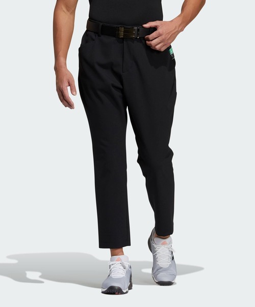 adidas（アディダス）の「EX STRETCH テープディテール ストレッチツイル アンクルパンツ【adidas Golf/アディダスゴルフ】（スラックス・メンズ・ブラック/グレー/ホワイト・85/76/88/92/96/73/79/82）」の2枚目の写真