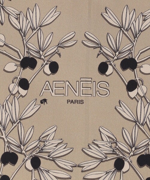 Aresense（アーセンス）の「AENEIS/エネス OLEA SILK SCARF/シルクスカ－フ（ストール/ショール・レディース・ベージュ/キャメル・ONE SIZE）」の3枚目の写真