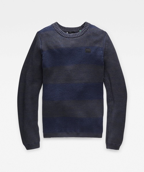 G-STAR（ジースター）の「STRIPE KNITTED SWEATER/ストライプセーター（ニット/セーター・メンズ・グレー系その他/ブルー系その他・MEDIUM/LARGE/SMALL/X-SMALL/X-LARGE）」の11枚目の写真