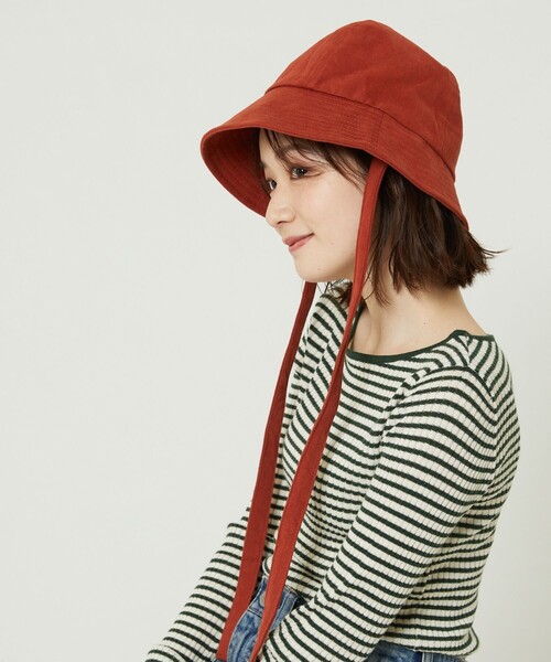 FREAK'S STORE(フリークスストア)の「リボン付きハット(ハット・レディース・ブラック/ベージュ/レンガ・ONE SIZE)」の3枚目の写真