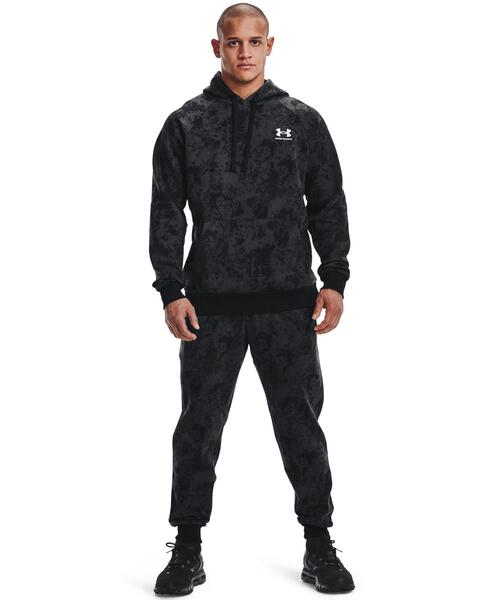 UNDER ARMOUR（アンダーアーマー）の「UAライバルフリース フーディー クラウドダイ（トレーニング/メンズ）（スウェット・メンズ・ブラック/カーキ・L/M/XL/S/XXL/3XL）」の2枚目の写真