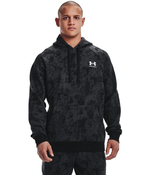 UNDER ARMOUR（アンダーアーマー）の「UAライバルフリース フーディー クラウドダイ（トレーニング/メンズ）（スウェット・メンズ・ブラック/カーキ・L/M/XL/S/XXL/3XL）」の3枚目の写真