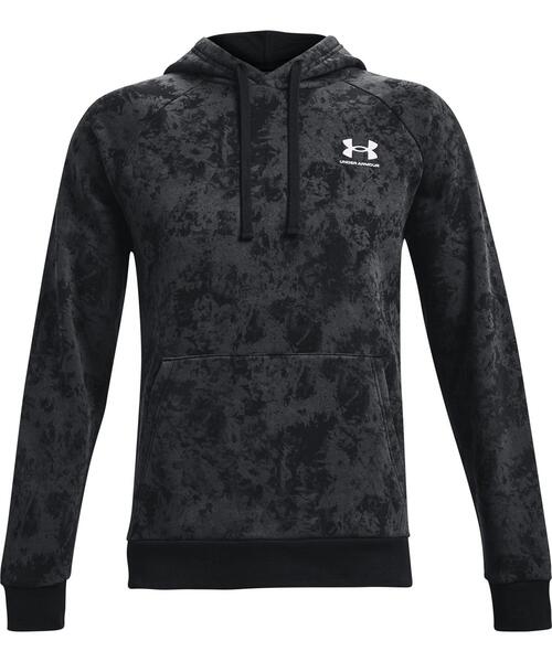 UNDER ARMOUR（アンダーアーマー）の「UAライバルフリース フーディー クラウドダイ（トレーニング/メンズ）（スウェット・メンズ・ブラック/カーキ・L/M/XL/S/XXL/3XL）」の5枚目の写真