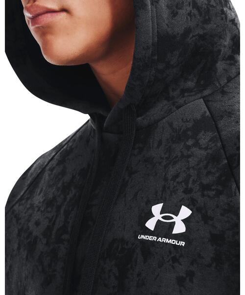 UNDER ARMOUR（アンダーアーマー）の「UAライバルフリース フーディー クラウドダイ（トレーニング/メンズ）（スウェット・メンズ・ブラック/カーキ・L/M/XL/S/XXL/3XL）」の7枚目の写真