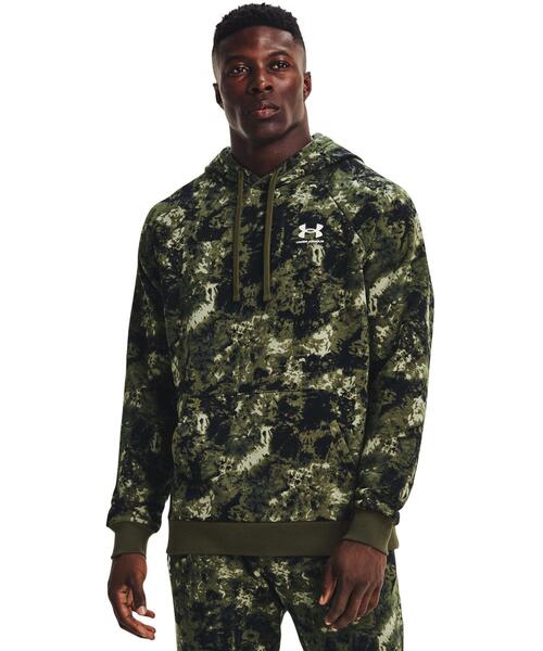 UNDER ARMOUR（アンダーアーマー）の「UAライバルフリース フーディー クラウドダイ（トレーニング/メンズ）（スウェット・メンズ・ブラック/カーキ・L/M/XL/S/XXL/3XL）」の8枚目の写真