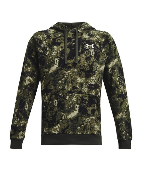 UNDER ARMOUR（アンダーアーマー）の「UAライバルフリース フーディー クラウドダイ（トレーニング/メンズ）（スウェット・メンズ・ブラック/カーキ・L/M/XL/S/XXL/3XL）」の10枚目の写真