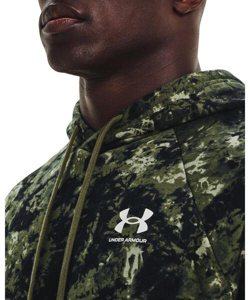 UNDER ARMOUR（アンダーアーマー）の「UAライバルフリース フーディー クラウドダイ（トレーニング/メンズ）（スウェット・メンズ・ブラック/カーキ・L/M/XL/S/XXL/3XL）」の12枚目の写真