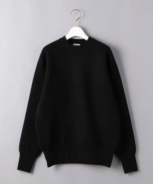 Scye（サイ）の「＜Scye（サイ）＞スウェットライク ニット プルオーバー ■■■（ニット/セーター・レディース・ブラック/オフホワイト・36/38）」の2枚目の写真