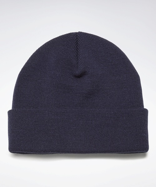 Reebok（リーボック）の「ファウンデーション ロゴ ビーニー / Foundation Logo Beanie（ニットキャップ/ビーニー・メンズ・ネイビー/ヘザーグレー/ブラック・MEDIUM/LARGE）」の7枚目の写真