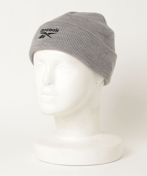 Reebok（リーボック）の「ファウンデーション ロゴ ビーニー / Foundation Logo Beanie（ニットキャップ/ビーニー・メンズ・ネイビー/ヘザーグレー/ブラック・MEDIUM/LARGE）」の10枚目の写真