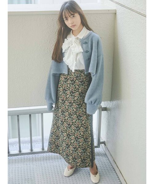 merry jenny(メリージェニー)の「フリルボウタイブラウス(シャツ/ブラウス・レディース・オフホワイト/ブラック/ラベンダー・FREE)」の8枚目の写真