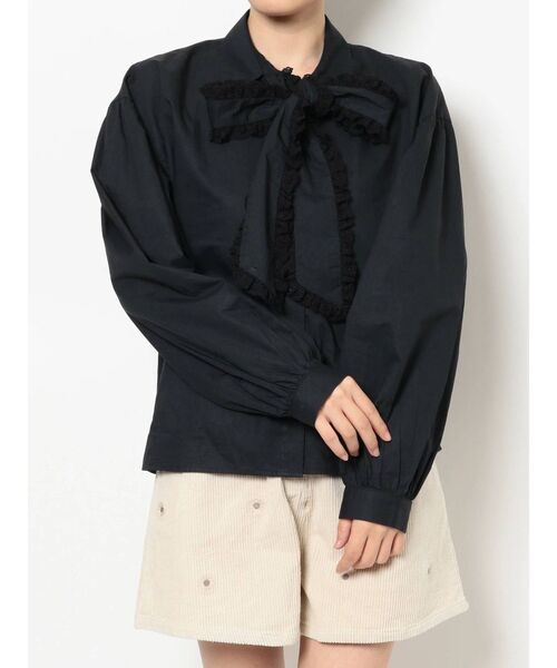 merry jenny(メリージェニー)の「フリルボウタイブラウス(シャツ/ブラウス・レディース・オフホワイト/ブラック/ラベンダー・FREE)」の15枚目の写真