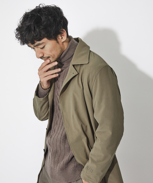 ABAHOUSE GRAY(アバハウスグレイ)の「【4WAYストレッチ】ステンカラー コート(ステンカラーコート・メンズ・ブラック/ネイビー/モカ・46/48)」の3枚目の写真