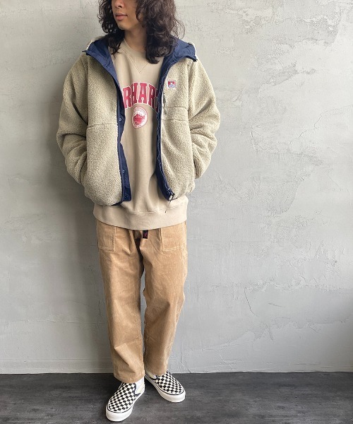 BEN DAVIS（ベンデイビス）の「[BEN DAVIS/ベンデイビス] ボア/ナイロン リバーシブルパーカー（その他アウター・レディース・オフホワイト/モカ/ブラック・XL/L/M）」の5枚目の写真