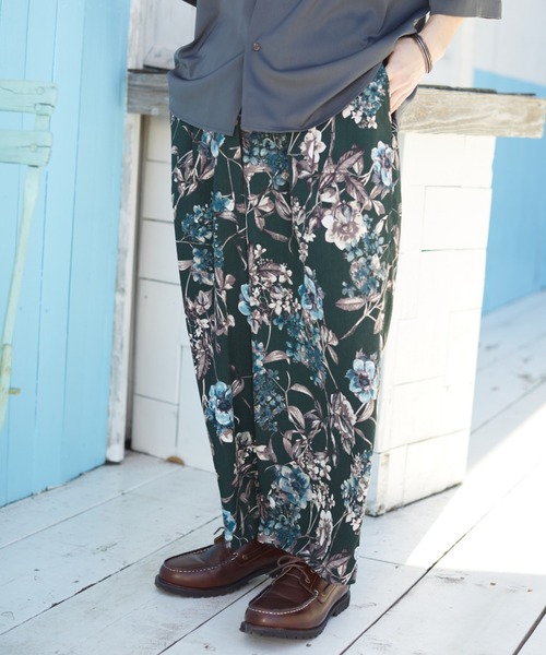 CASPER JOHN（キャスパージョン）の「Botanical ankle pants/ボタニカルアンクルパンツ（その他パンツ・メンズ・ブラック/ベージュ/グリーン/ブラック系その他/ブラック系その他2・SMALL/MEDIUM/LARGE）」の15枚目の写真