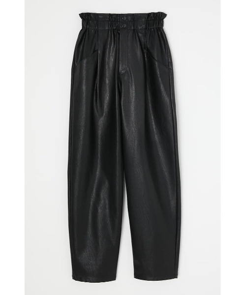 MOUSSY（マウジー）の「F／LEATHER GATHER パンツ（その他パンツ・レディース・ブラック/ベージュ/カーキ・1/2）」の12枚目の写真