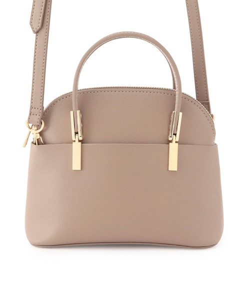 ROPE' PICNIC（ロペピクニック）の「【軽量】レクタンメタルミニラウンドボストン＆ショルダーバッグ（ボストンバッグ・レディース・ブラック/キナリ/ベージュ/ブルー系その他6/イエロー系その他2・FREE）」の6枚目の写真