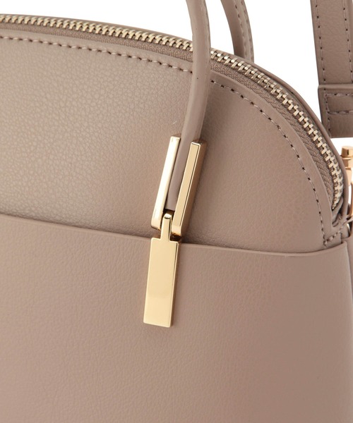 ROPE' PICNIC（ロペピクニック）の「【軽量】レクタンメタルミニラウンドボストン＆ショルダーバッグ（ボストンバッグ・レディース・ブラック/キナリ/ベージュ/ブルー系その他6/イエロー系その他2・FREE）」の9枚目の写真