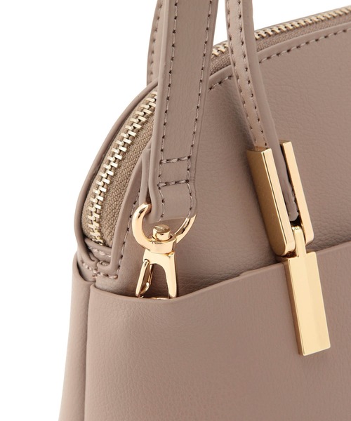 ROPE' PICNIC（ロペピクニック）の「【軽量】レクタンメタルミニラウンドボストン＆ショルダーバッグ（ボストンバッグ・レディース・ブラック/キナリ/ベージュ/ブルー系その他6/イエロー系その他2・FREE）」の10枚目の写真