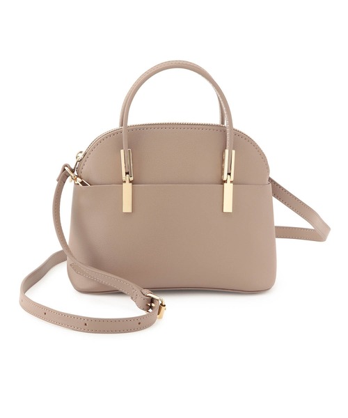 ROPE' PICNIC（ロペピクニック）の「【軽量】レクタンメタルミニラウンドボストン＆ショルダーバッグ（ボストンバッグ・レディース・ブラック/キナリ/ベージュ/ブルー系その他6/イエロー系その他2・FREE）」の16枚目の写真