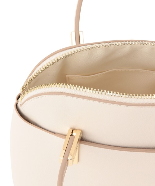 ROPE' PICNIC（ロペピクニック）の「【軽量】レクタンメタルミニラウンドボストン＆ショルダーバッグ（ボストンバッグ・レディース・ブラック/キナリ/ベージュ/ブルー系その他6/イエロー系その他2・FREE）」の19枚目の写真