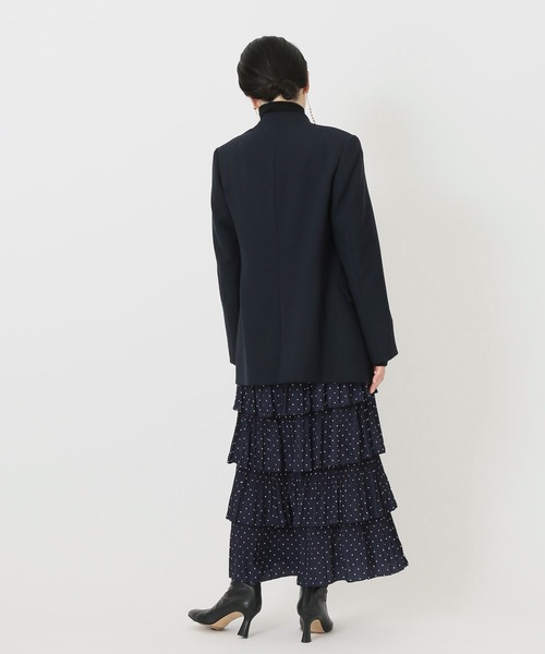 journal standard L'essage(ジャーナルスタンダードレサージュ)の「ノーカラーキンボタンジャケット◆(ノーカラージャケット・レディース・ネイビー・FREE)」の18枚目の写真