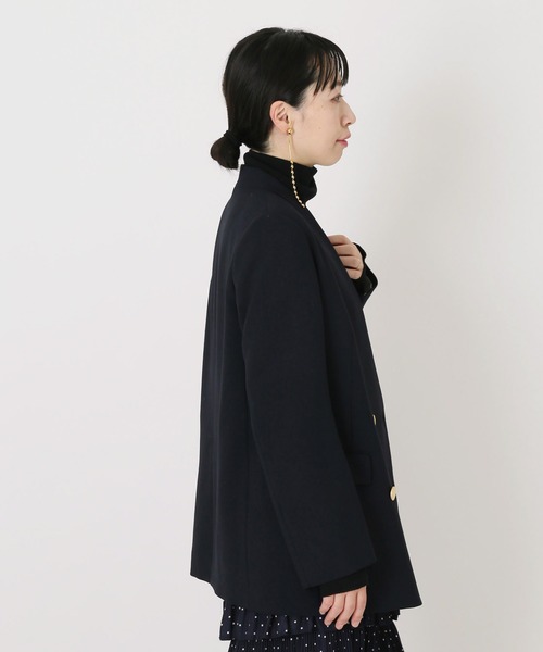 journal standard L'essage(ジャーナルスタンダードレサージュ)の「ノーカラーキンボタンジャケット◆(ノーカラージャケット・レディース・ネイビー・FREE)」の20枚目の写真