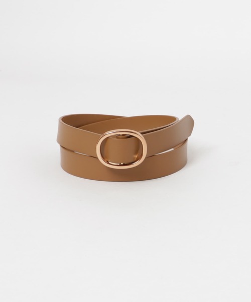 KBF(ケイビーエフ)の「レザーバックルベルト(ベルト・レディース・ブラック/ダークブラウン/ベージュ・ONE)」の10枚目の写真