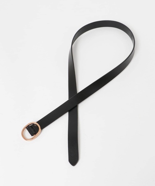 KBF(ケイビーエフ)の「レザーバックルベルト(ベルト・レディース・ブラック/ダークブラウン/ベージュ・ONE)」の5枚目の写真