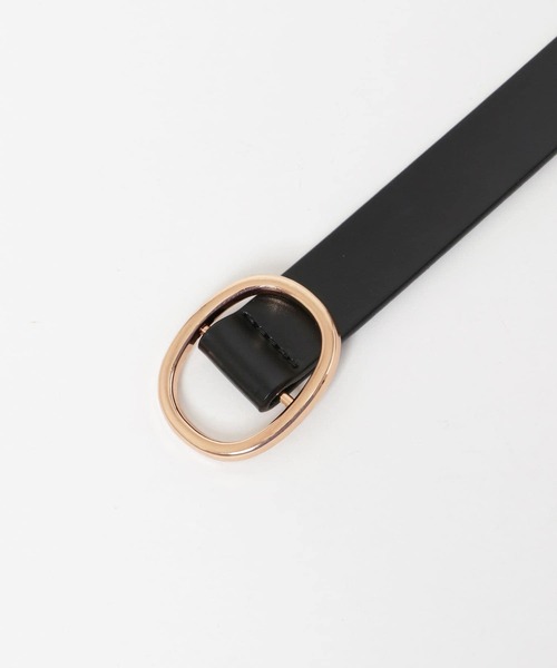 KBF(ケイビーエフ)の「レザーバックルベルト(ベルト・レディース・ブラック/ダークブラウン/ベージュ・ONE)」の4枚目の写真