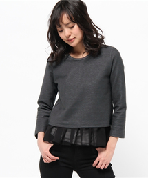 BEAMS LIGHTS Women's | BEAMS LIGHTS / フリルインナーセット プルオーバー(Tシャツ/カットソー)